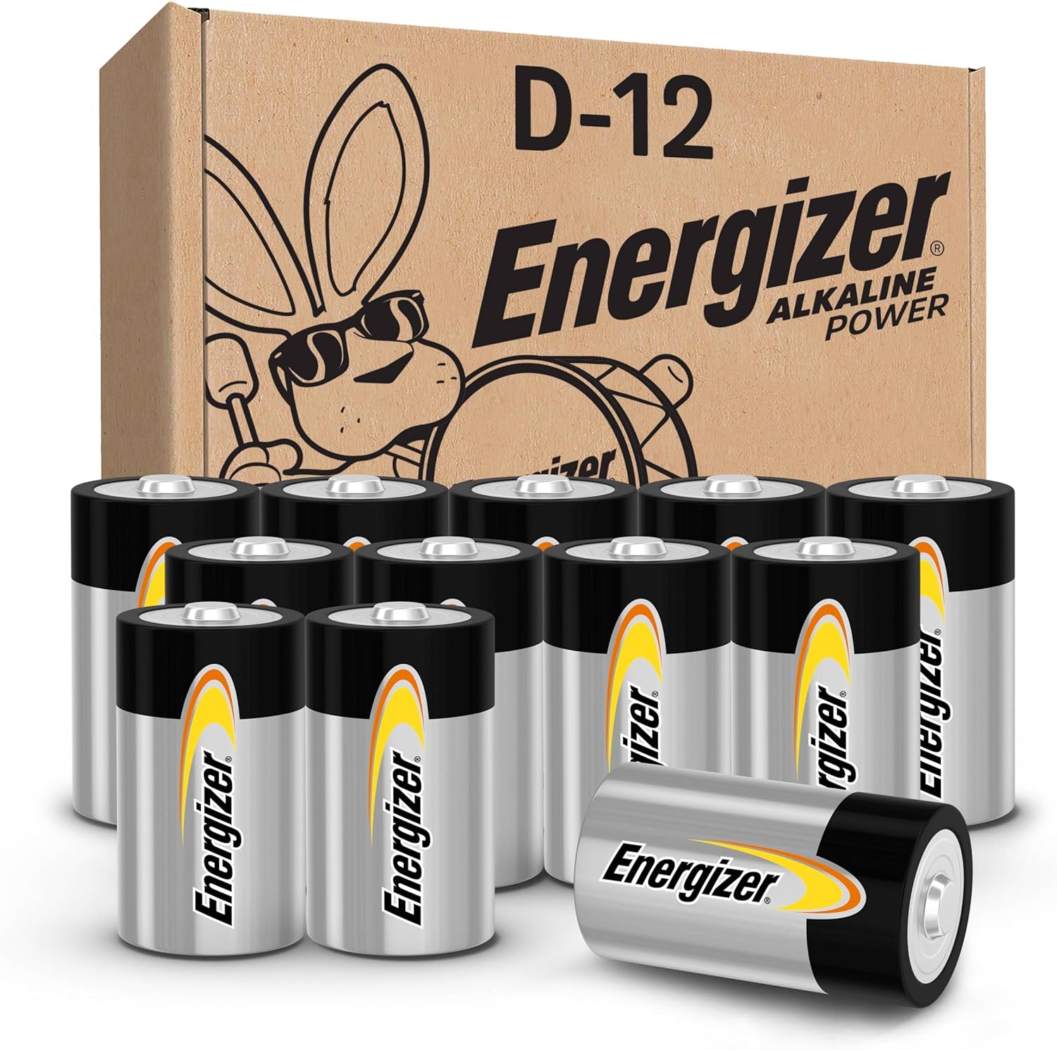 Energizer Alkaline Power D Batteries 12 Count